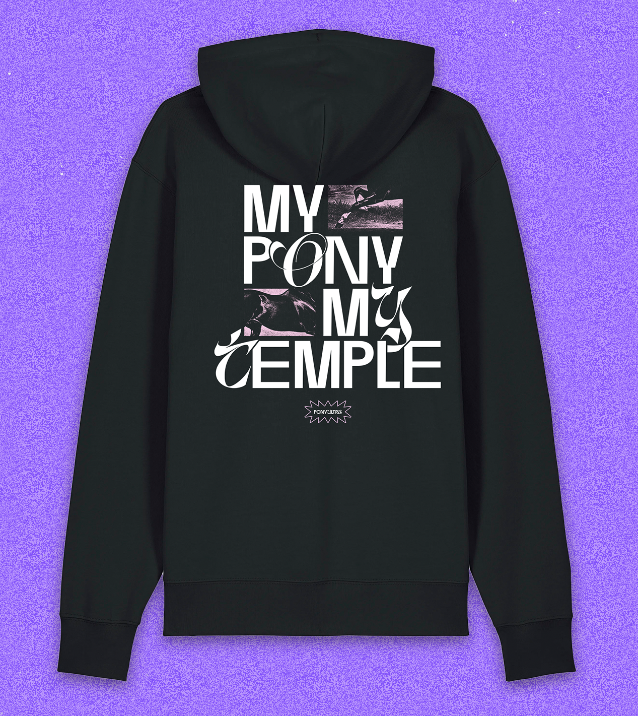 Hoodie "My Pony My Temple" schwarz