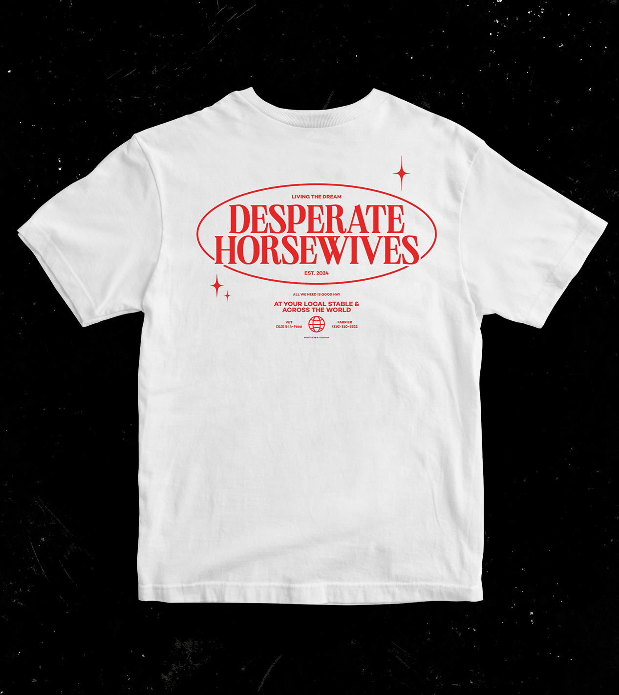 T-Shirt "Desperate Horsewives" Weiß
