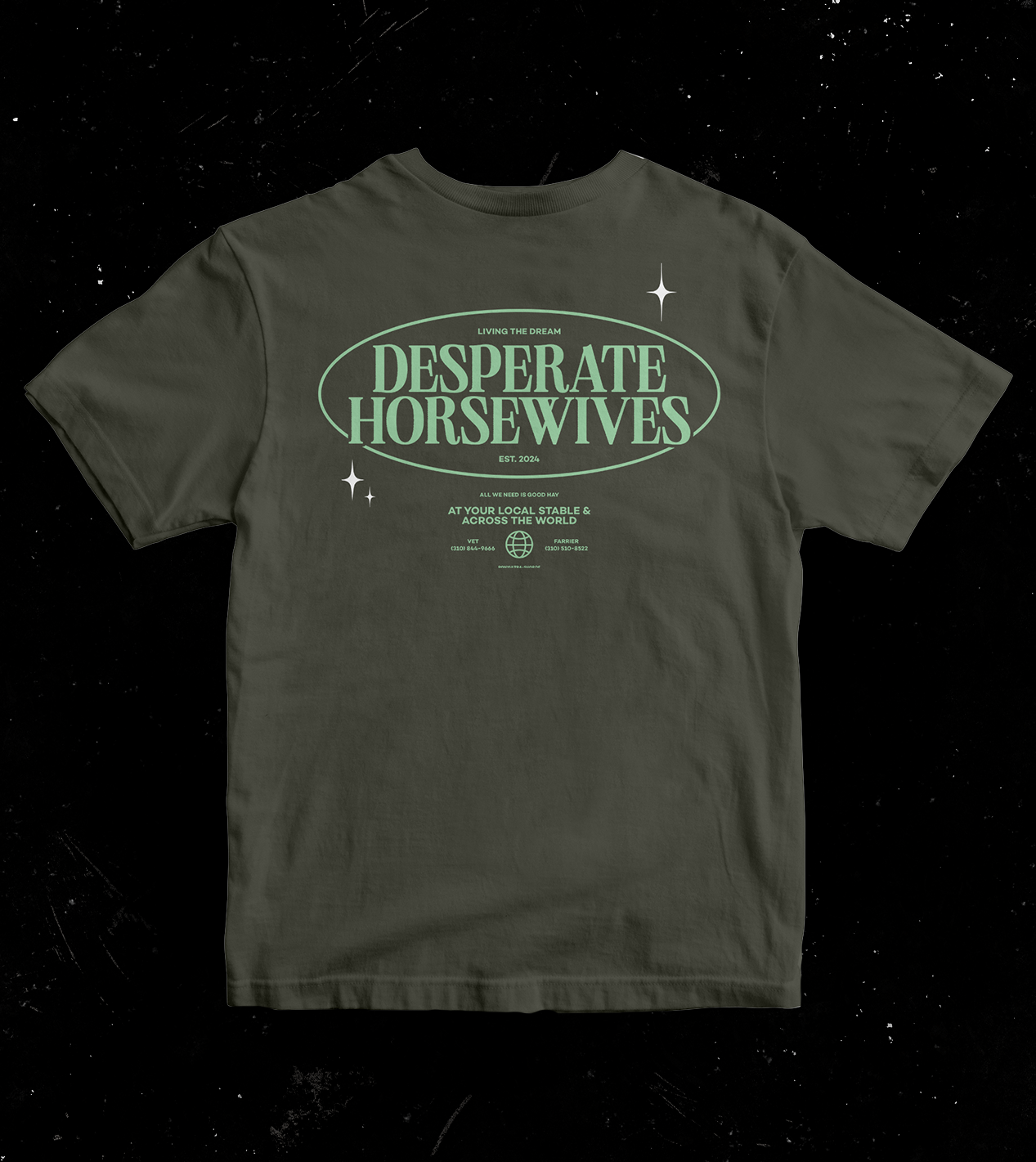 T-Shirt "Desperate Horsewives" khaki