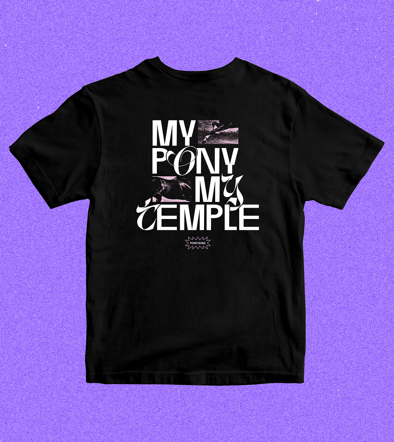 T-Shirt "My Pony My Temple" schwarz