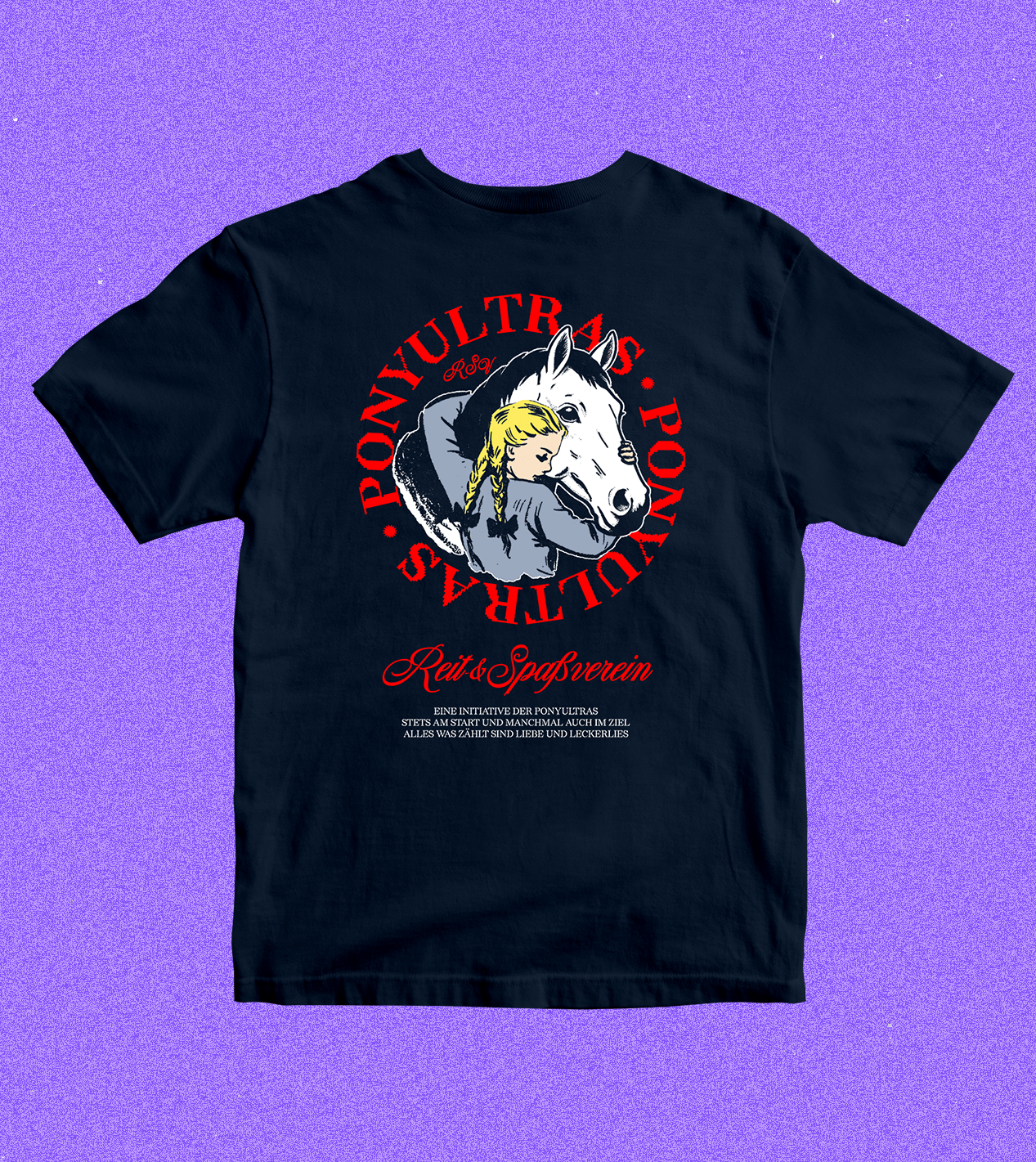 T-Shirt "Reit- und Spaßverein" Navy
