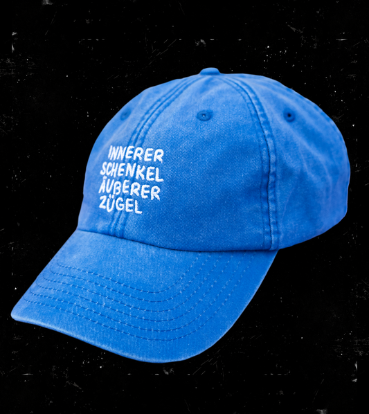 Cap "Innerer Schenkel" Vintage Kornblumenblau