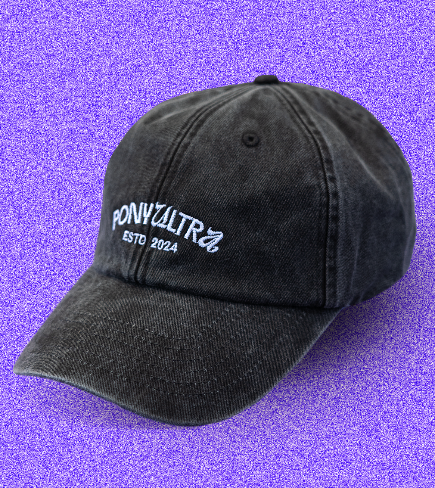 Cap "Ponyultra" Vintage Schwarz