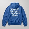"Innerer Schenkel" Hoodie Kornblumenblau
