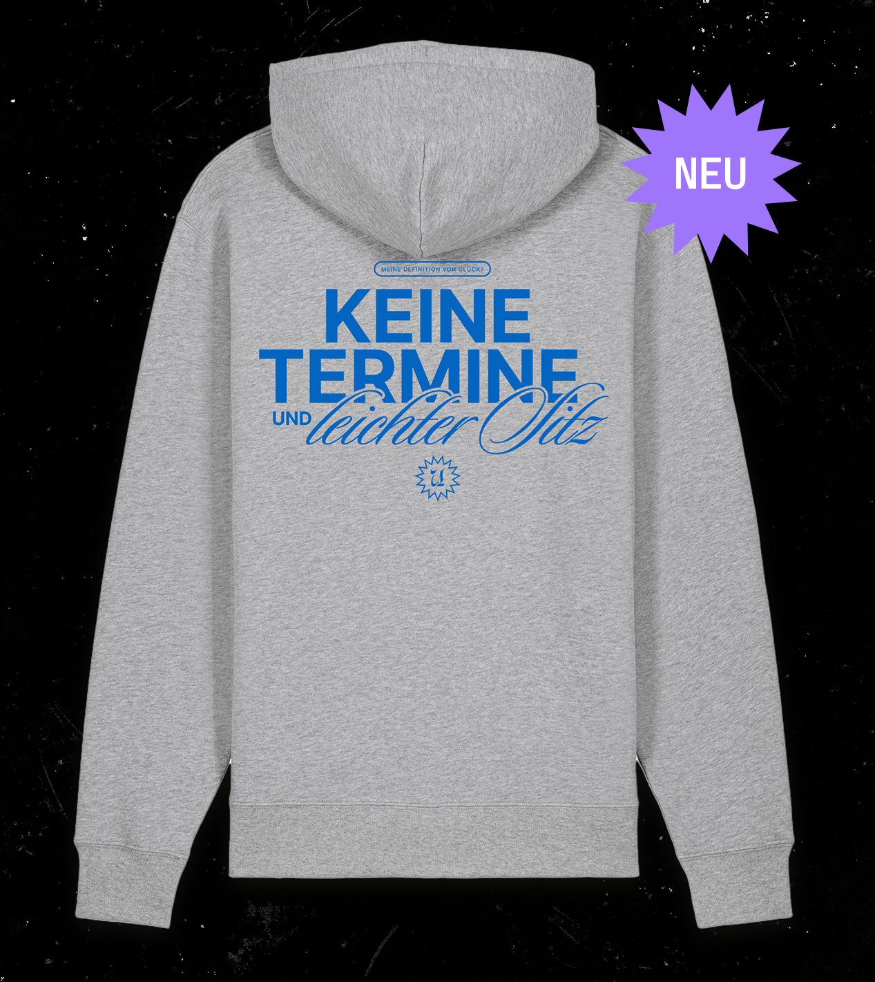 Hoodie "Keine Termine" Grau