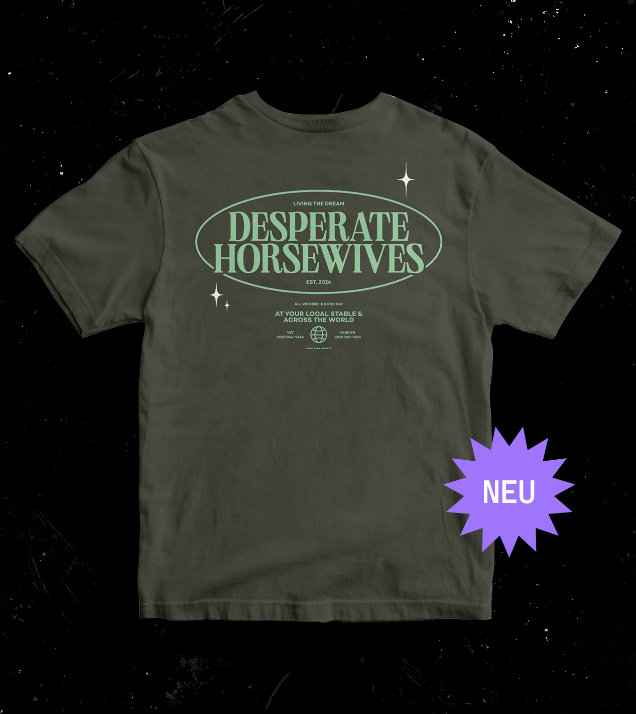 T-Shirt "Desperate Horsewives" khaki