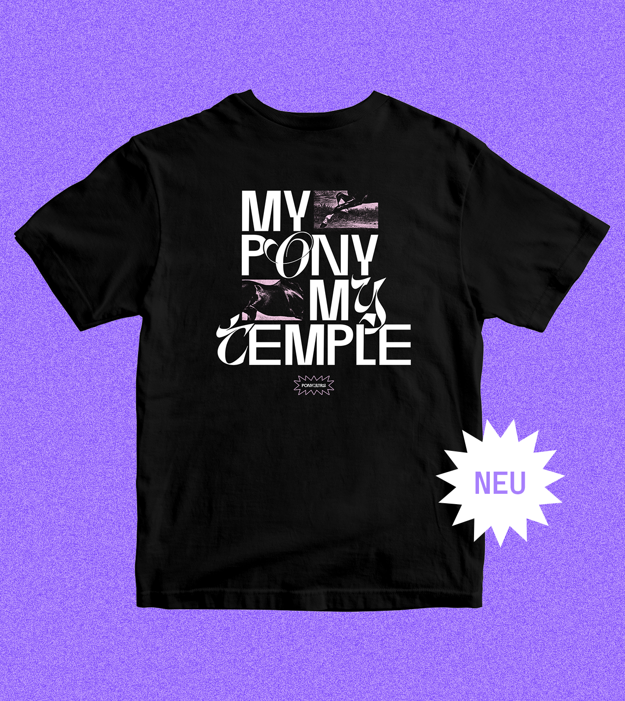 T-Shirt "My Pony My Temple" schwarz