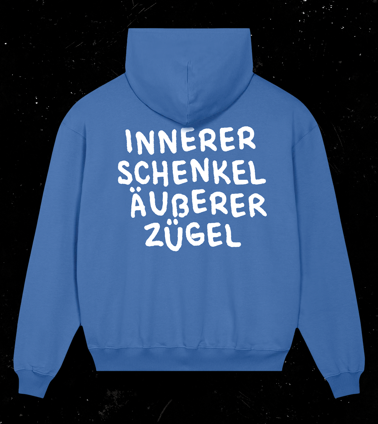 Hoodie "Innerer Schenkel" Kornblumenblau