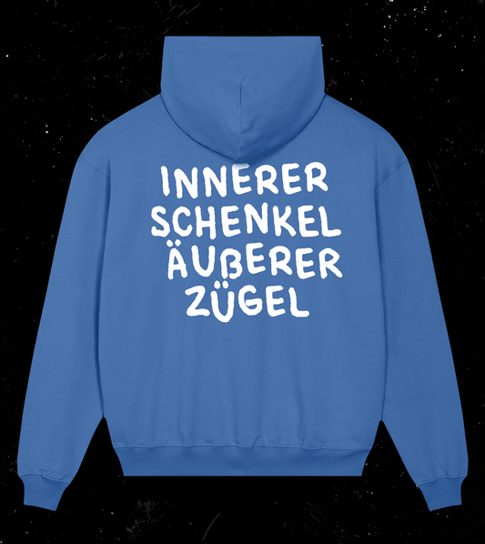 Hoodie "Innerer Schenkel" Kornblumenblau