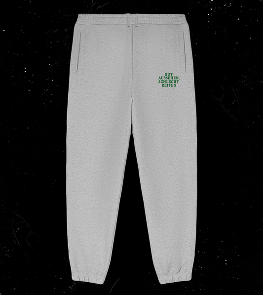 Jogger "Gut Aussehen, Schlecht Reiten" Heather Grey