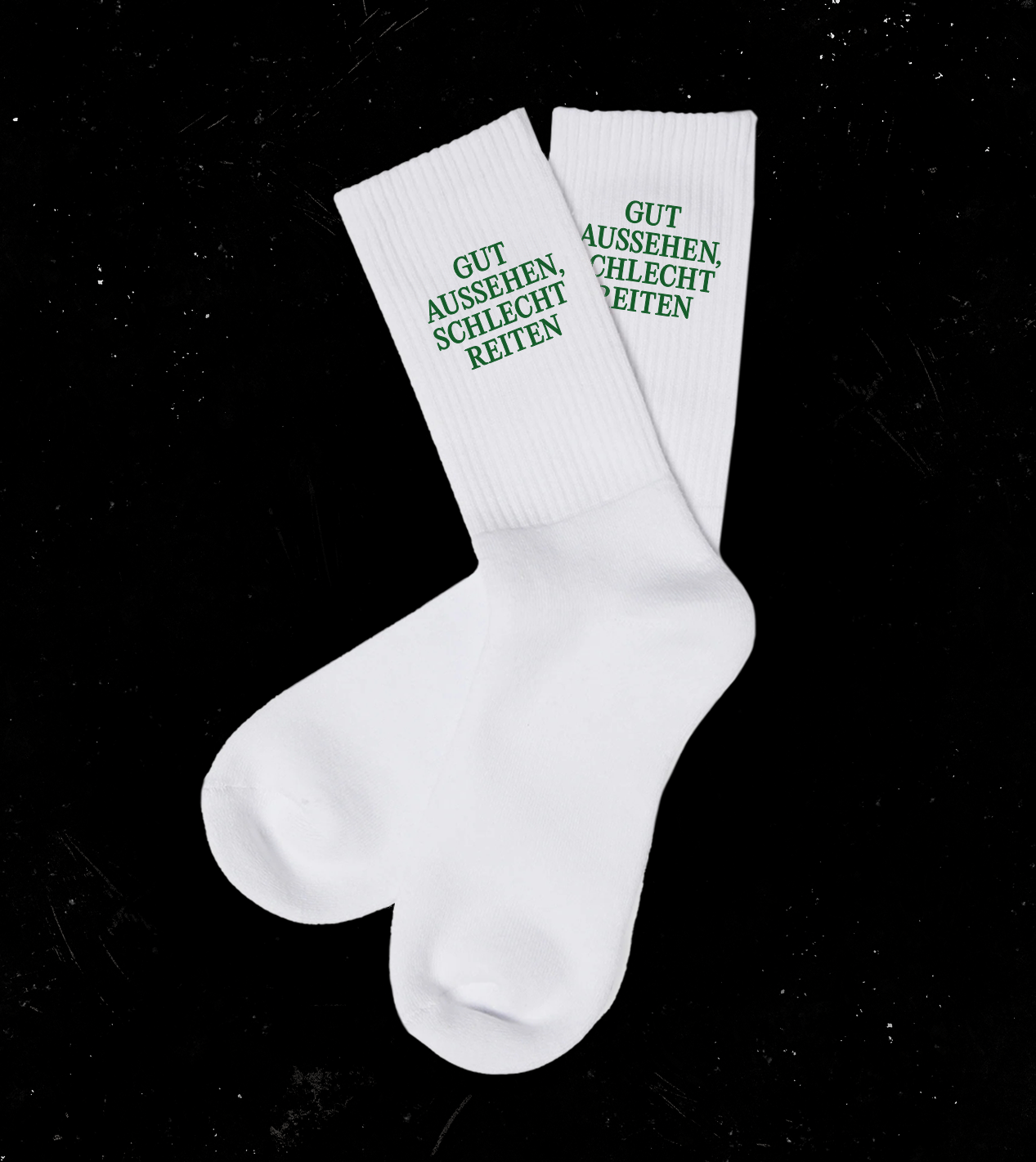 Socken "Gut Aussehen, Schlecht Reiten"